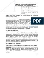 Absuelvo La Demanda Modificada Marlon Villafranca