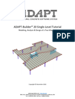 ADAPT-Builder 20 Tutorial - Single Level Two-Way Slab