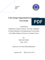 Color Image Segmentation For Counting Tree Fruits