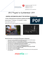 EVS Projects in Switzerland 2019-2020