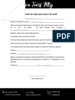 Autorización de Viaje para Menor de Edad 2 de Febrero