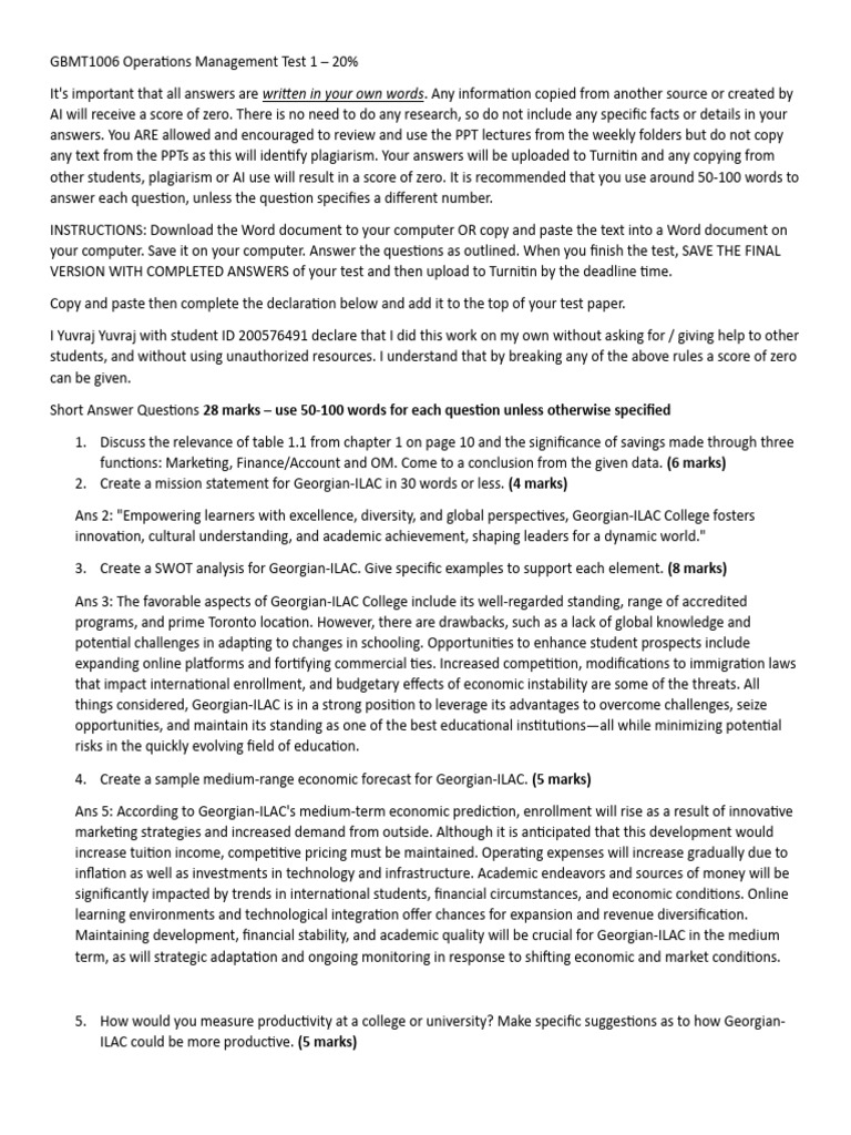 gbmt1006-operations-management-test-1-pdf-forecasting-time-series