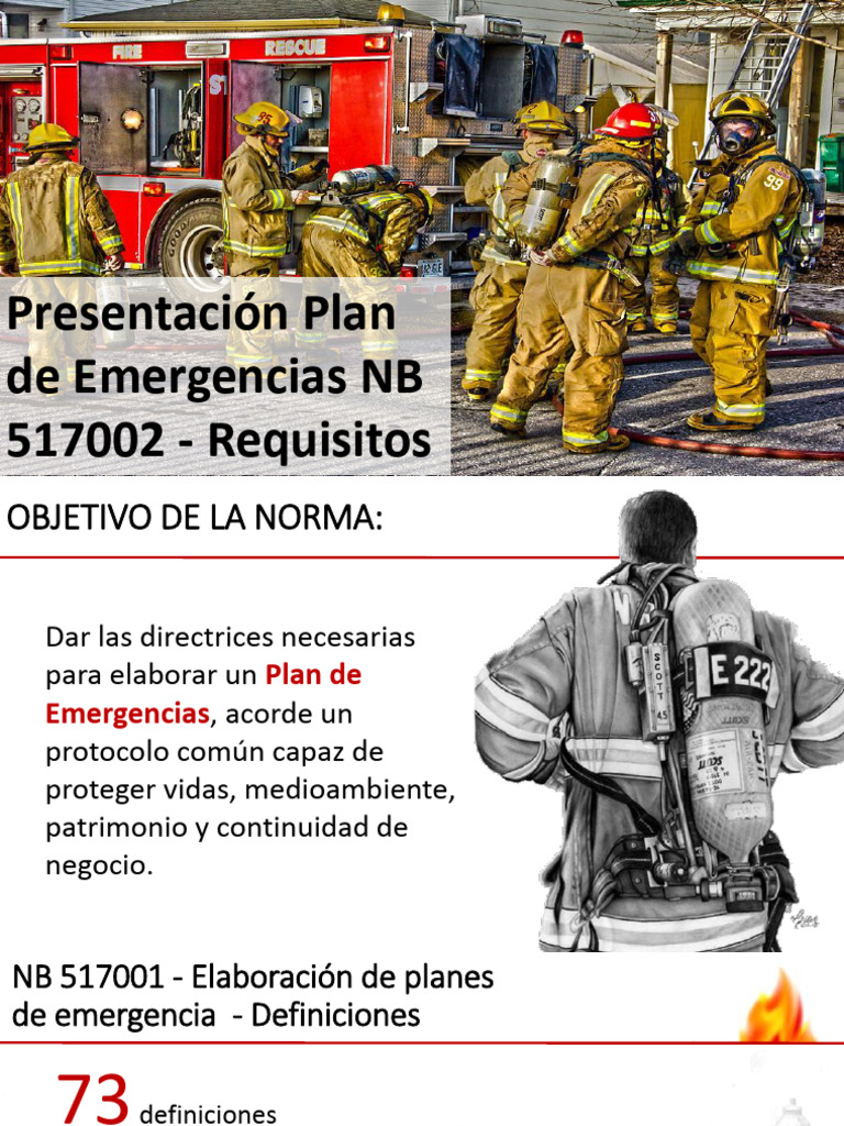Plan de Emergencias NB 517002 | PDF | Emergencia | Incendios