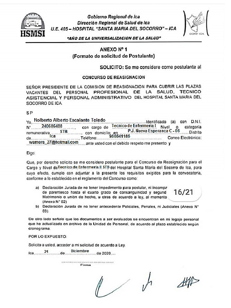 Formatos Declaracion Jurada | PDF