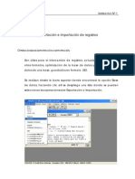 Exportación e Importación de Registros (WinIsis)