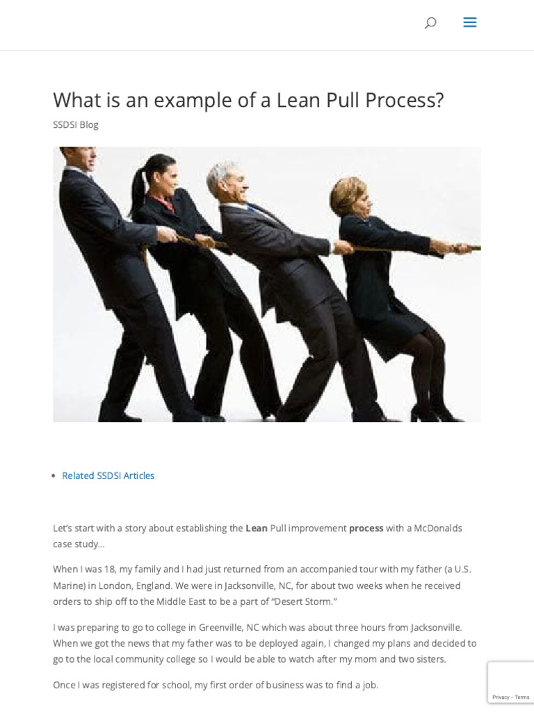 Lean Pull Process Example at McDonald's | PDF | Six Sigma | Hamburgers