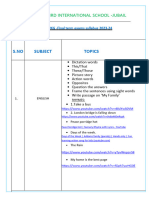 UKG-Final Term Exam Syllabus 2024