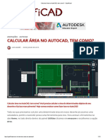 Calcular Área No Autocad, Tem Como