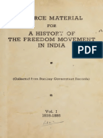 Source Material For A History of The Freedom Movement in India-Vol.1-Freedom Movement-1