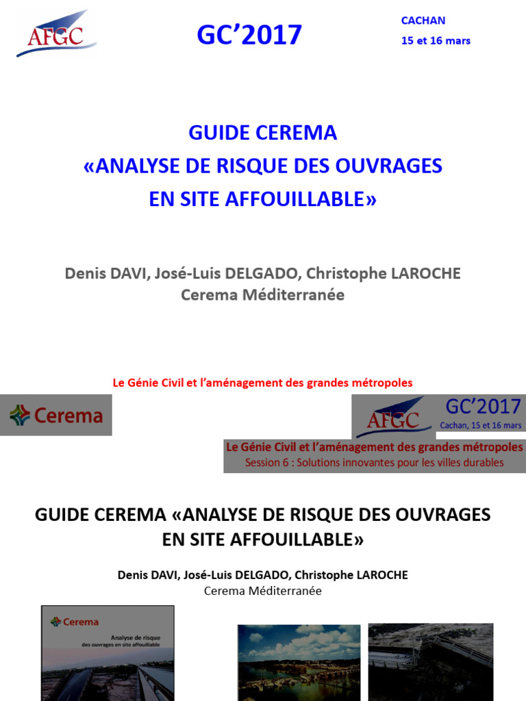 Analyse des risques en sites affouillables | PDF | Risque | Gestion des ...