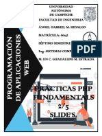 Prácticas PHP Fundamentals Slide's 2 - 5