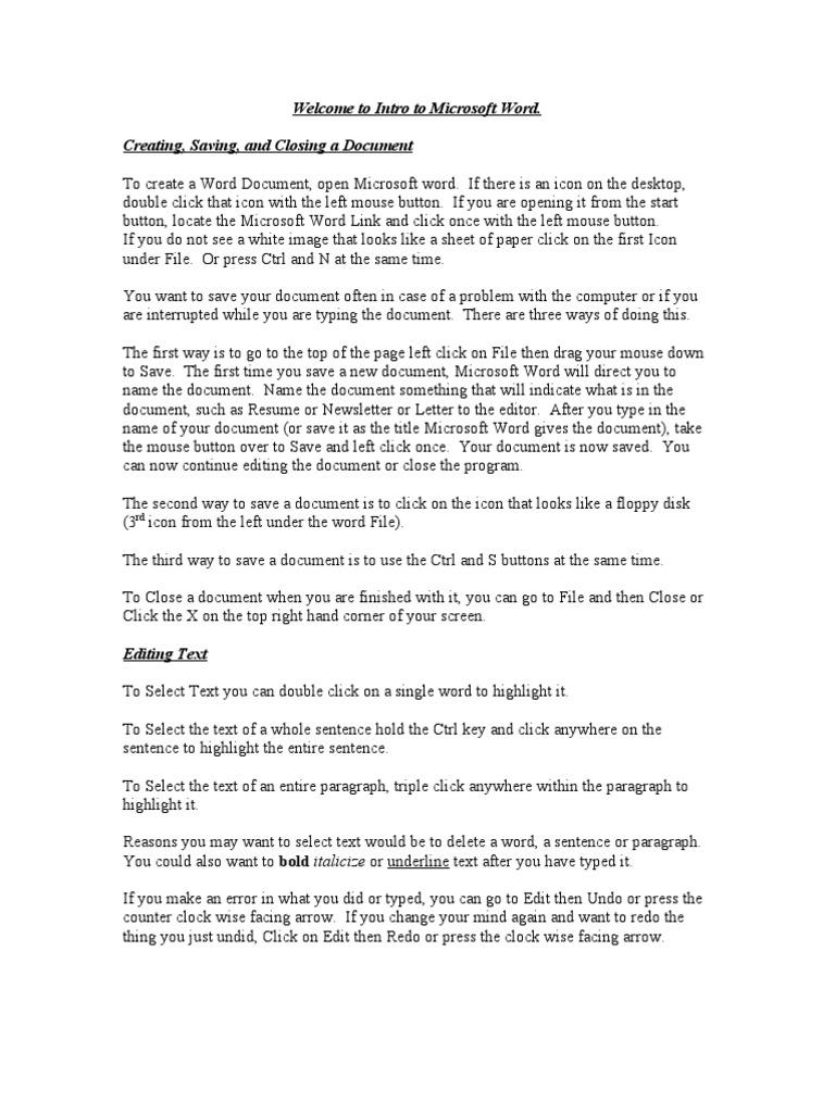Microsoft Word Basics Guide | PDF | Icon (Computing) | Microsoft Word
