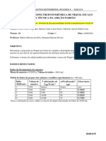 Relatório Prática 4 Determinação de Ni em Aço Por Adição Padrão