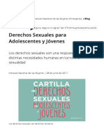 Derechos Sexuales para Adolescentes y Jóvenes - Instituto Nacional de Las Mujeres - Gobierno - Gob - MX