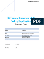 1 Diffusion Brownian Motion Solids Liquids Gases QP CIE IGCSE Chemistry Practical Updated