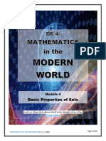 MODULE 4 GE4 MMW Basic Properties of Sets