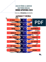 Tabla de Posiciones F3 y Rol F4-1a Division