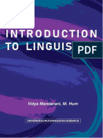 Buku Ajar Introduction To Linguistics