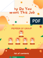 Why Do You Want This Job: Group 5