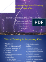 Critical Thinking in Respiratory Care