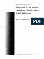 El Ajuar de La Casa Urbana en Las Islas Ca Arias A Fines de La Edad Media