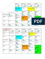 Horarios Del 20 Al 24 de Abril 2020