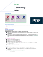 Statutory Interpretation