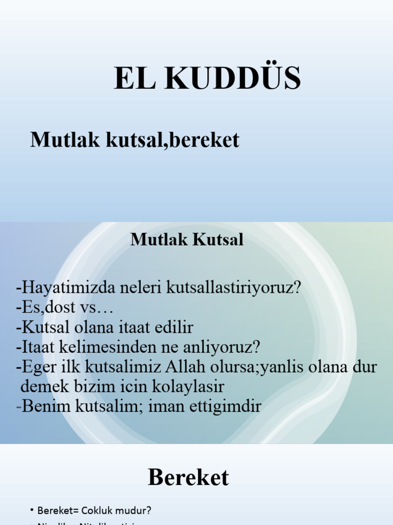 El Kuddüs | PDF