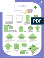 Jumping Frog Origami Instructions