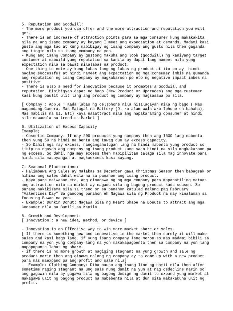 Reputation and Goodwill | PDF