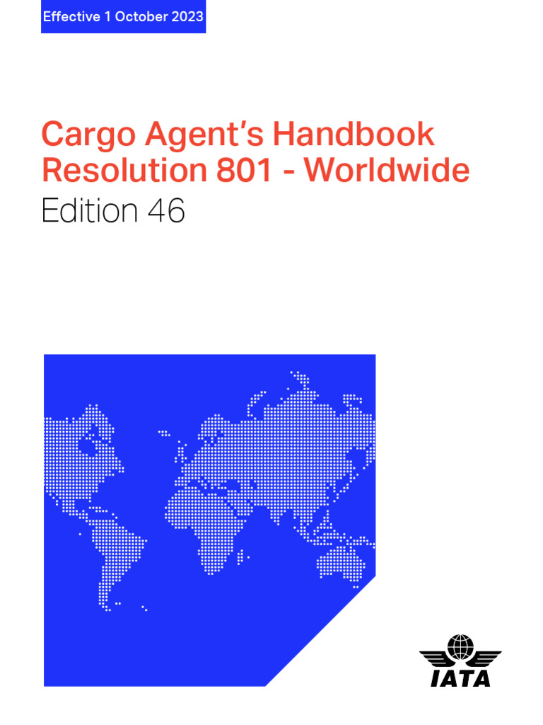 801 Cargo Agency Rules | PDF | Dangerous Goods | Electronic Data ...