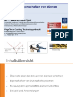 PT - 7 - Design Und Eigenschaften Von Dünnen Schichten