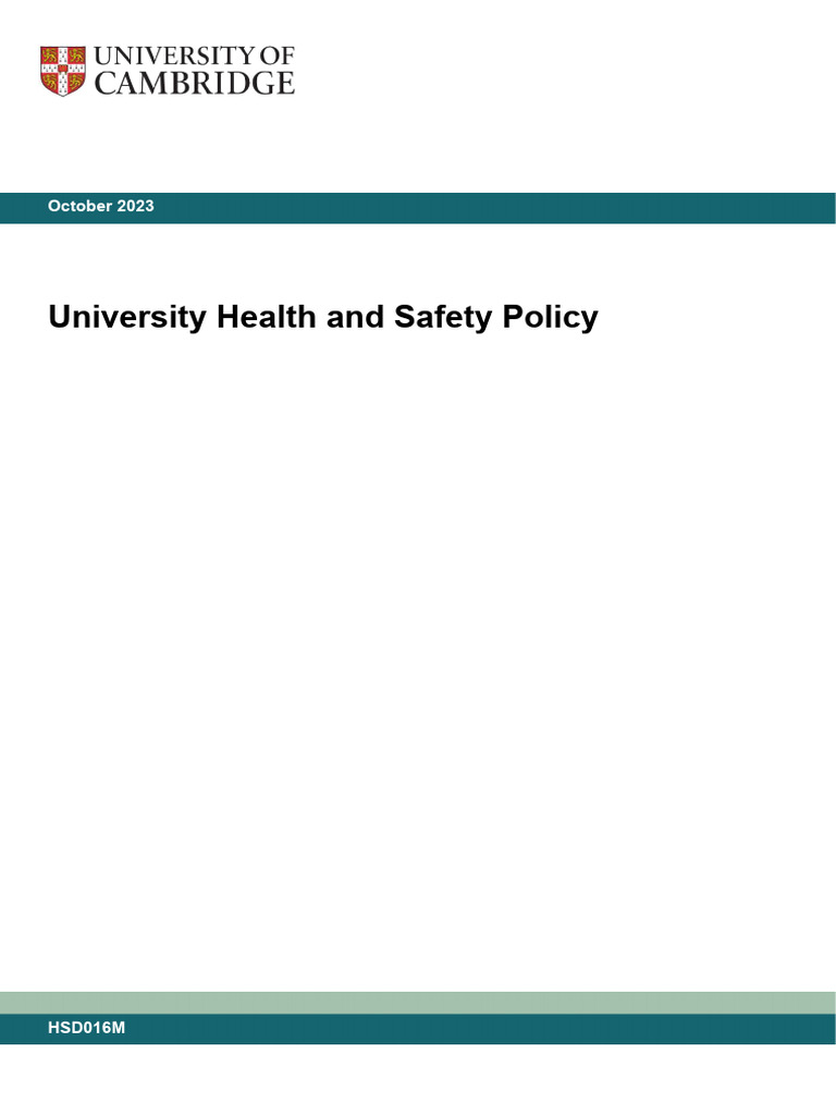 HSD 016 M | PDF | Occupational Safety And Health | Safety