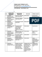 Form Laporan Supervisi Unit Ke Direktur Gizi