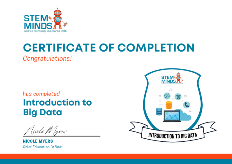 Big Data Course Completion Certificate | PDF