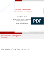 Ejercicios de Variación de Parámetros