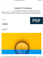 Thailands Transfer Pricing Landscape