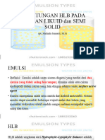 Perhitungan HLB Pada Sediaan Likuid Dan Semi Solid