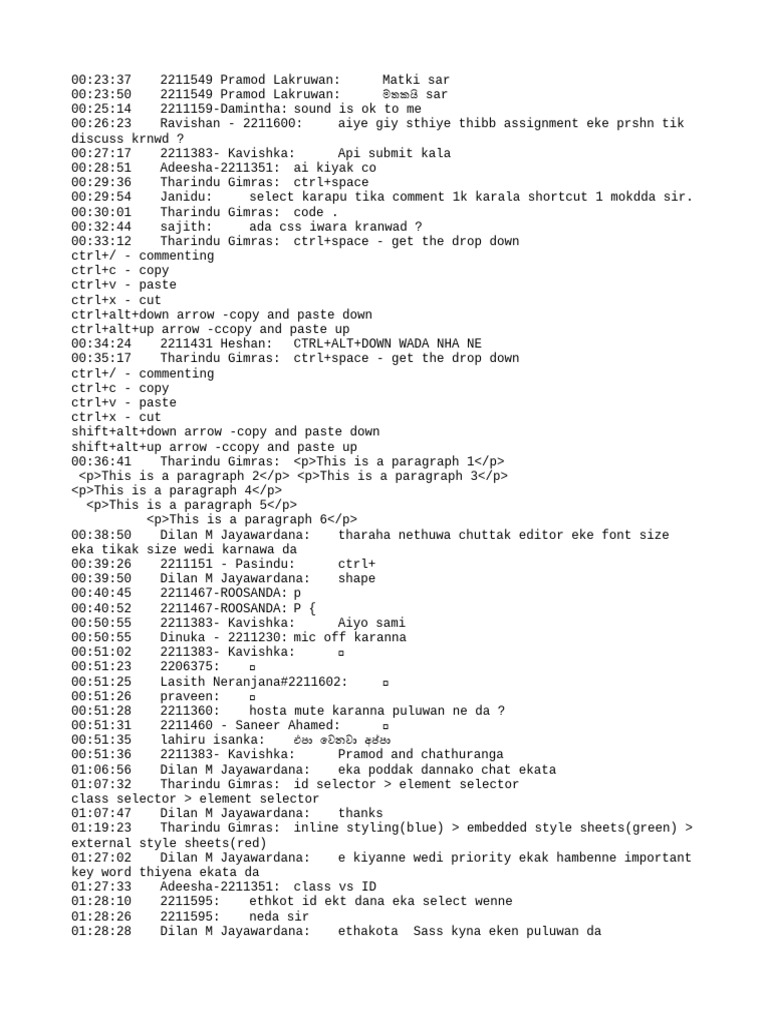 CSS and HTML Coding Tips | PDF | Written Communication | Computer Science