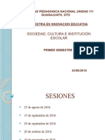 Presentacion Primera Sesion - 25 Agosto - 2018