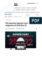 100 Important Supreme Court Judgments of 2022 (Part 2)