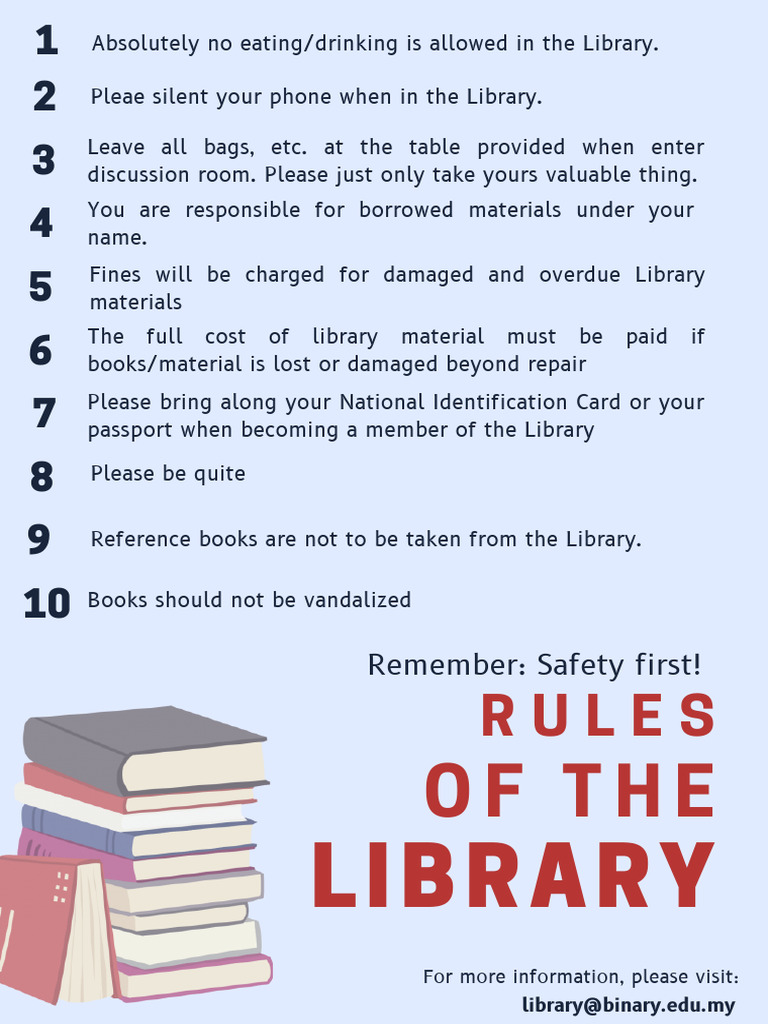 Library Rules | PDF