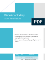 Disorder of Kidney - ARF