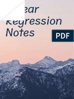 Linear Regression Notes