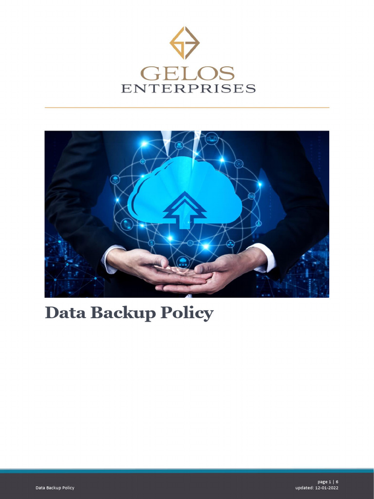 GE - Data Backup Policy | PDF | Backup | Computer File