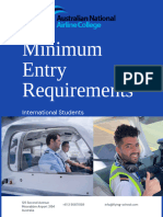 Minimum Entry Requirements
