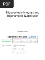 6 - 2 V86trigonometric Integrals and Trigonometric Substitution