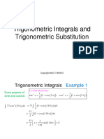 6 - 2 V86trigonometric Integrals and Trigonometric Substitution