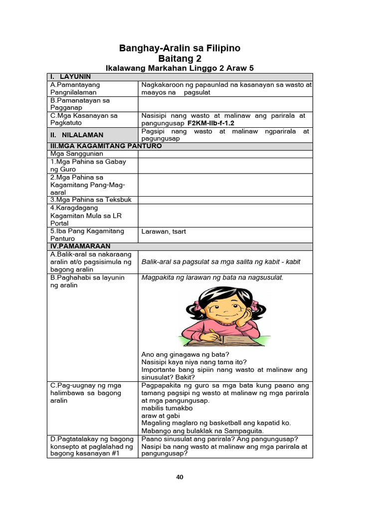 FILIPINO (Friday) | PDF