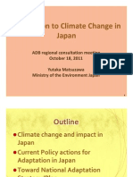 Climate Change Adaptation in Japan